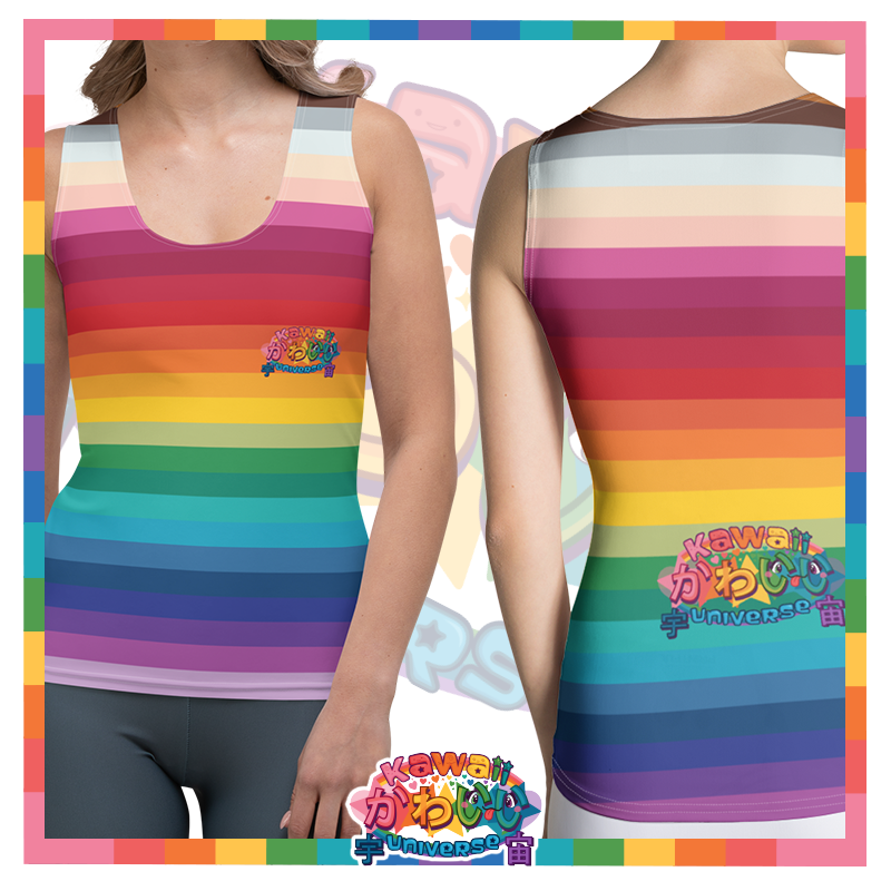 Kawaii Universe - Cute Alpha Spectrum Ladies Tank Top