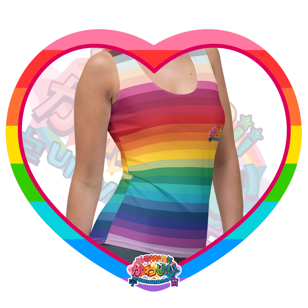 Kawaii Universe - Cute Alpha Spectrum Ladies Tank Top