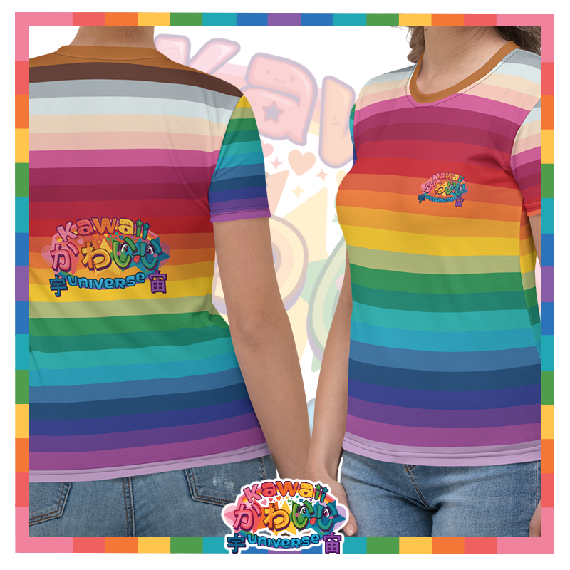 Kawaii Universe - Cute Alphabetic Spectrum Ladies Tee