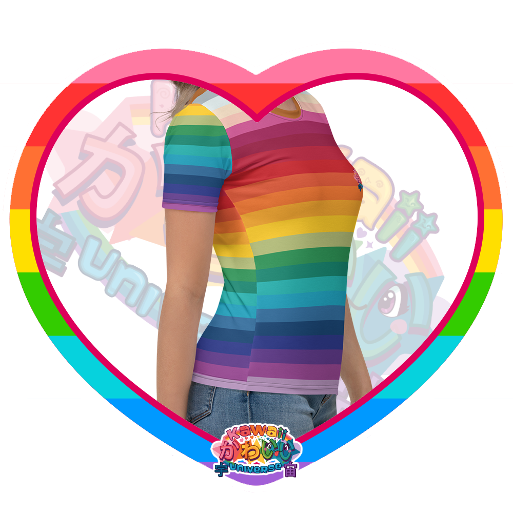 Kawaii Universe - Cute Alphabetic Spectrum Ladies Tee