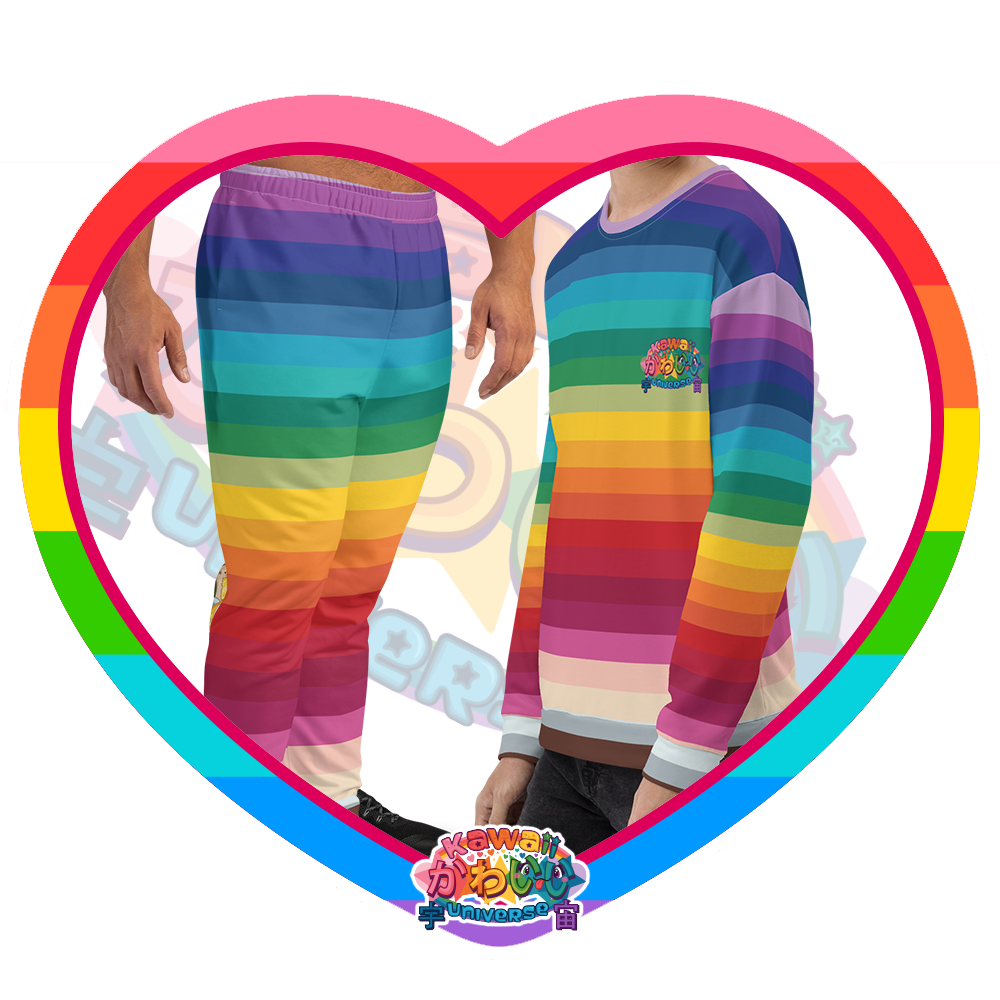 Kawaii Universe - Cute Alphabetic Spectrum Mens Sweats Set