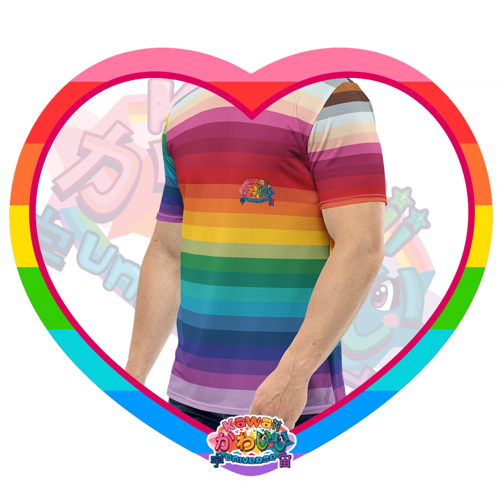 Kawaii Universe - Cute Alphabetic Spectrum Mens Tee