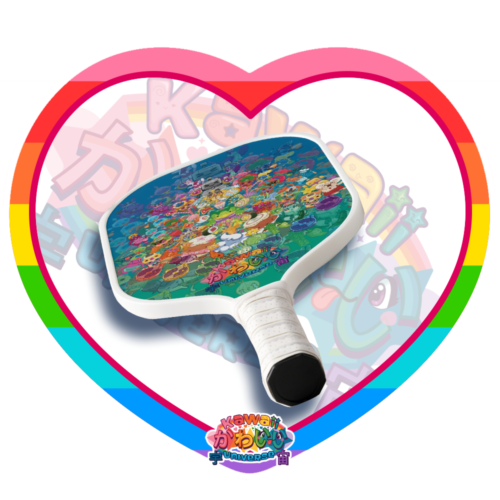 Kawaii Universe - Cute Cheery KUtemas Designer Pickle Ball Paddle