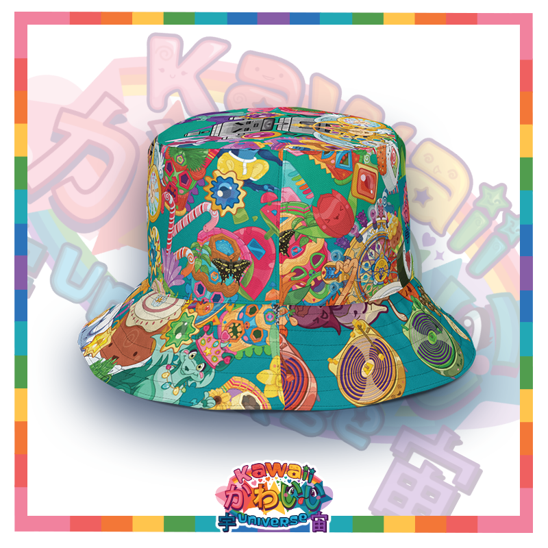 Kawaii Universe - Cute Cheery KUtemas  Double Sided Unisex Sun Hat