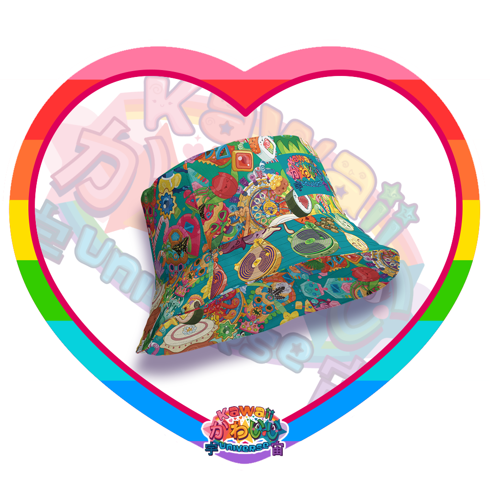 Kawaii Universe - Cute Cheery KUtemas  Double Sided Unisex Sun Hat