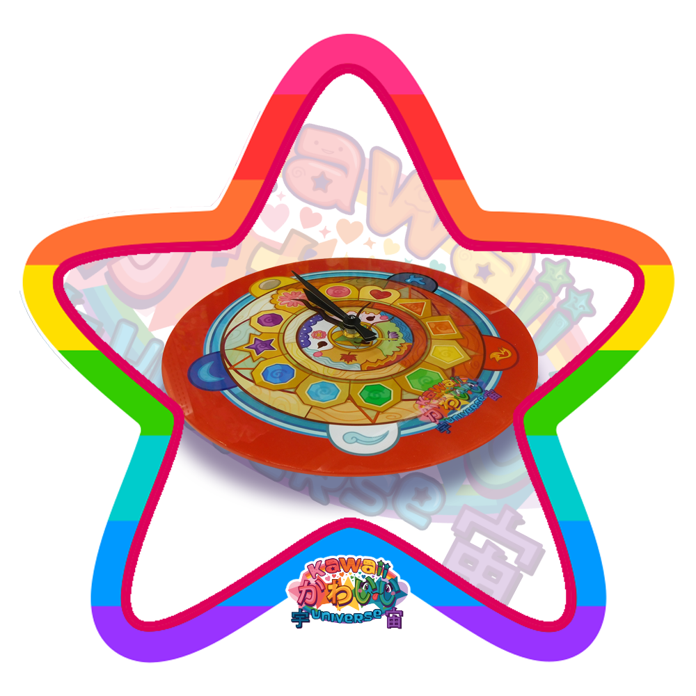 Kawaii Universe - Cute Cosmic Mother Nature Medallion Clock