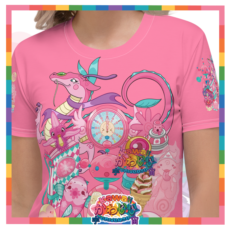 Kawaii Universe - Cute Hyper Nikomi Pink Collection Ladies Tee