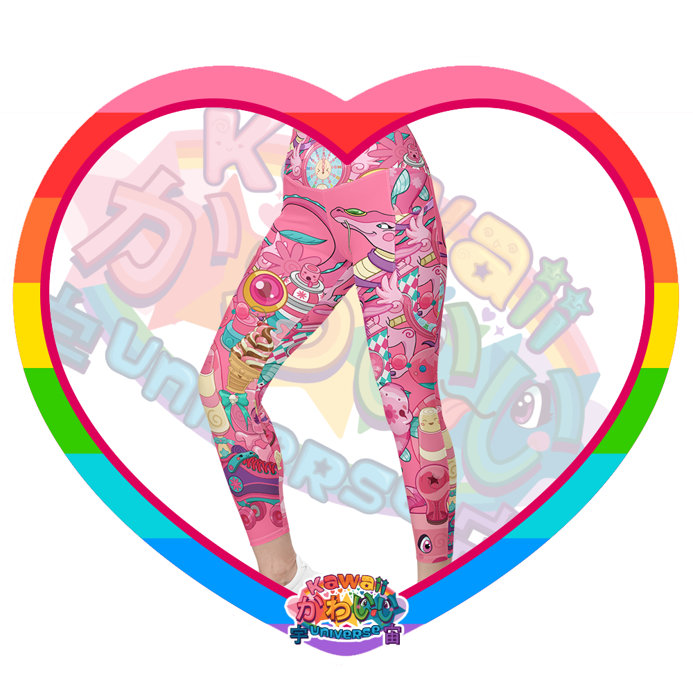 Kawaii Universe - Cute Hyper Nikomi Pink Collection Ladies Leggings