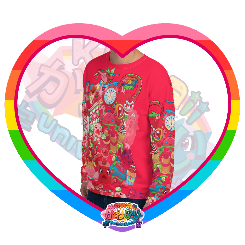 Kawaii Universe - Cute Hyper Nikomi Red Collection Unisex Longsleeve