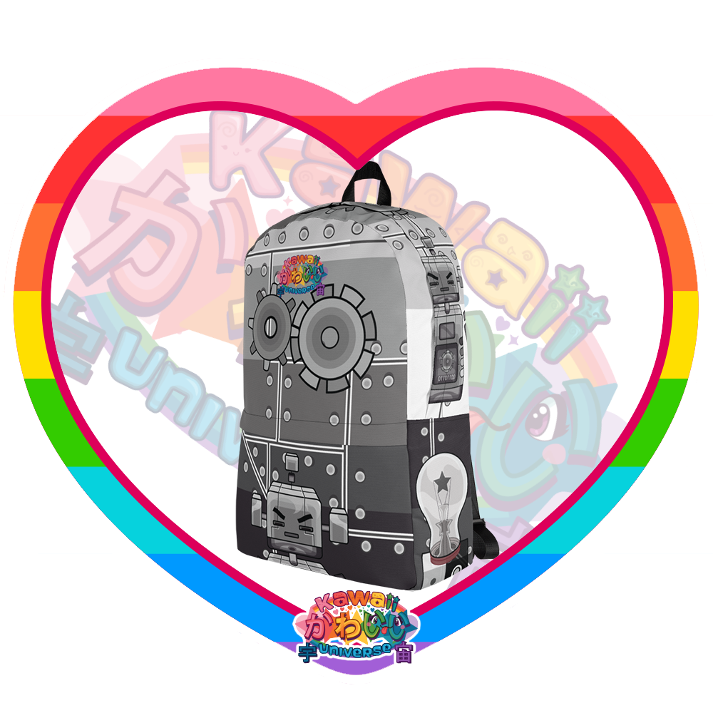 Kawaii Universe - Cute Metallized Robot Designer Backpack