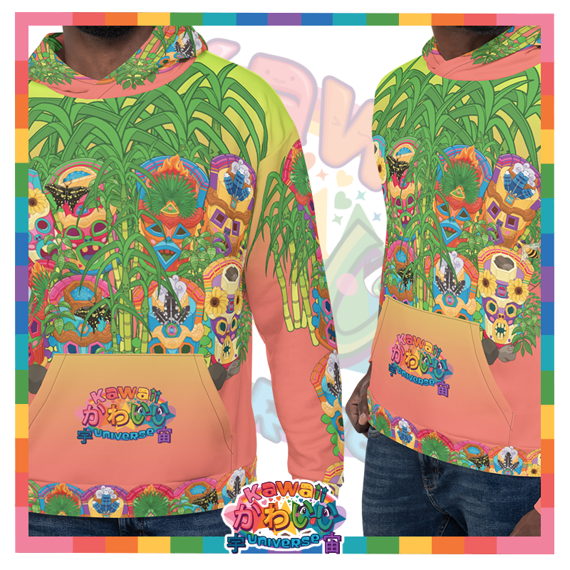 Kawaii Universe - Cute Miami Tiki Totems Unisex Classic or Zip up Hoodie