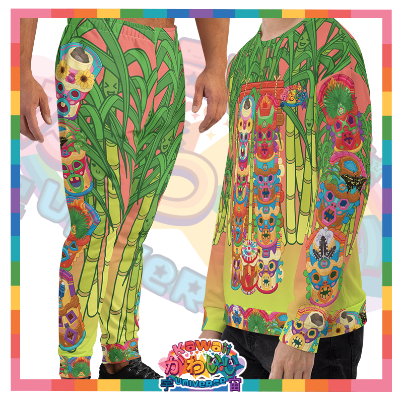 Kawaii Universe - Cute Miami Tiki Totems Mens Sweats Set