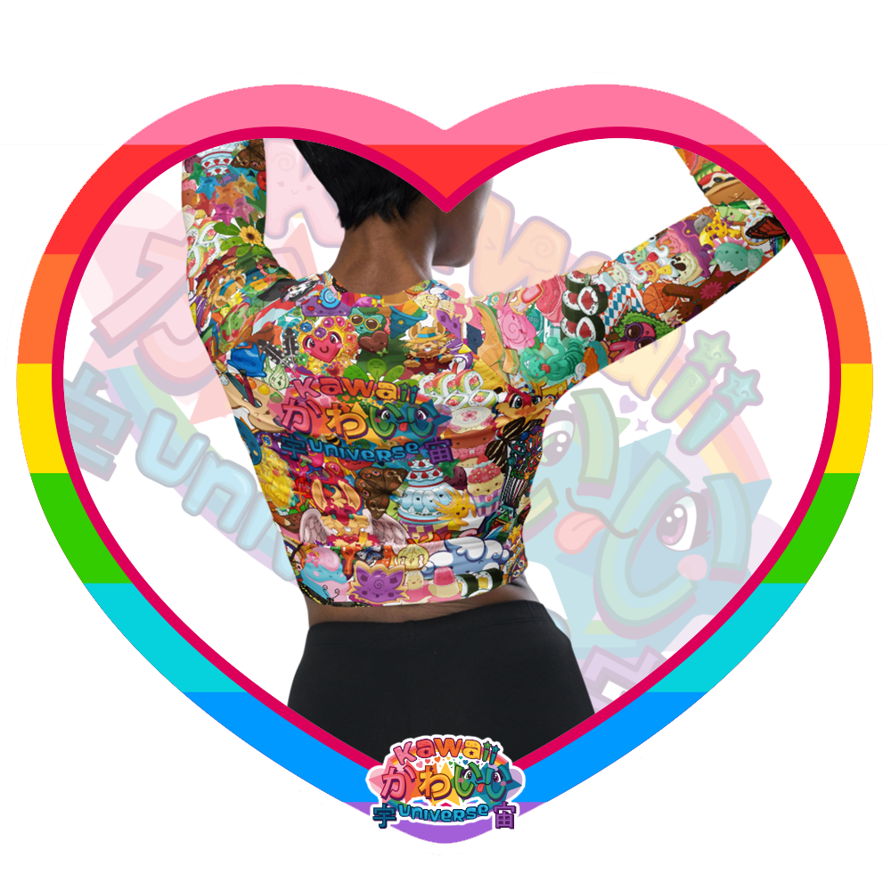 Kawaii Universe - Cute Neoverse Collection Longsleeve Crop Top