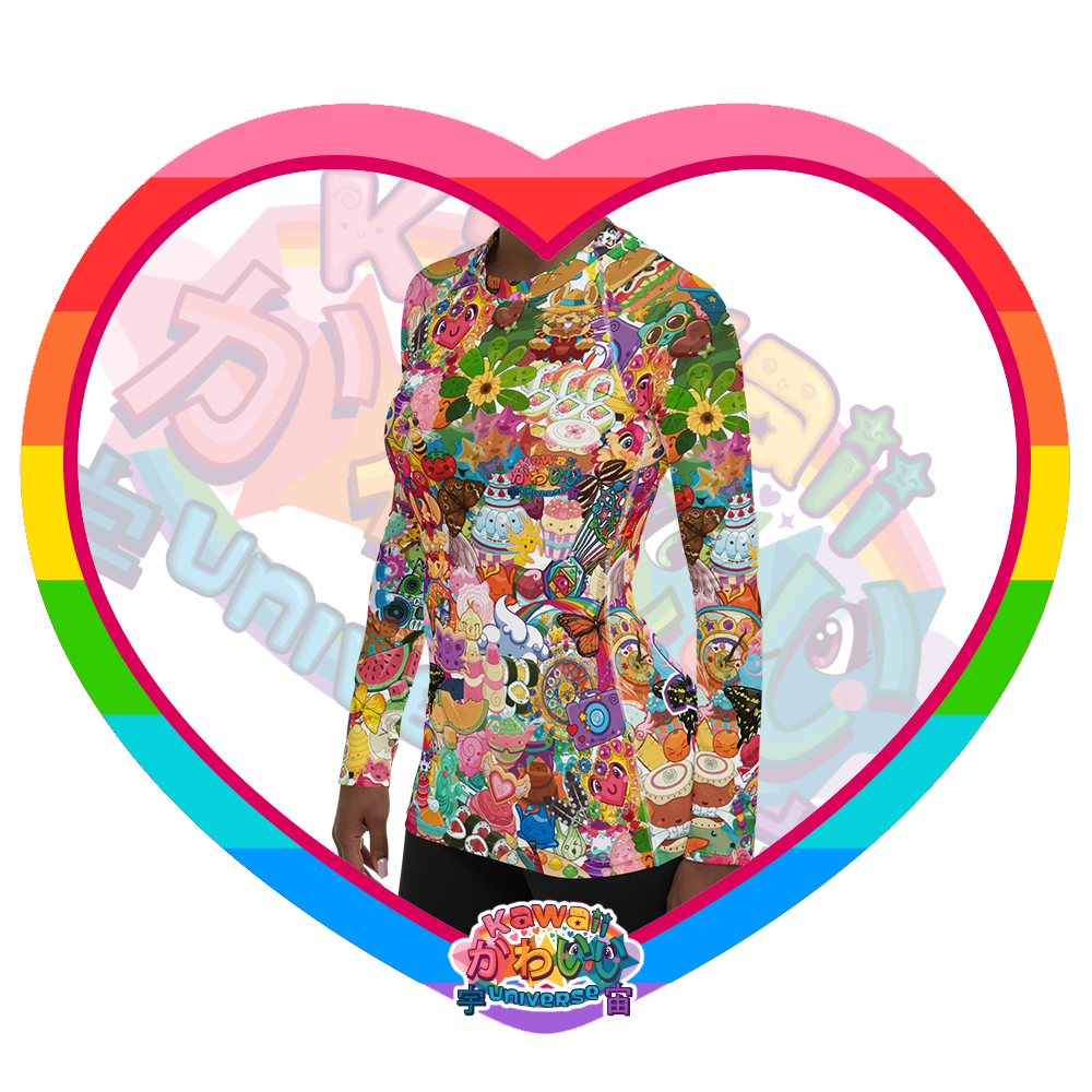 Kawaii Universe - Cute Neoverse Collection Ladies Rash Guard