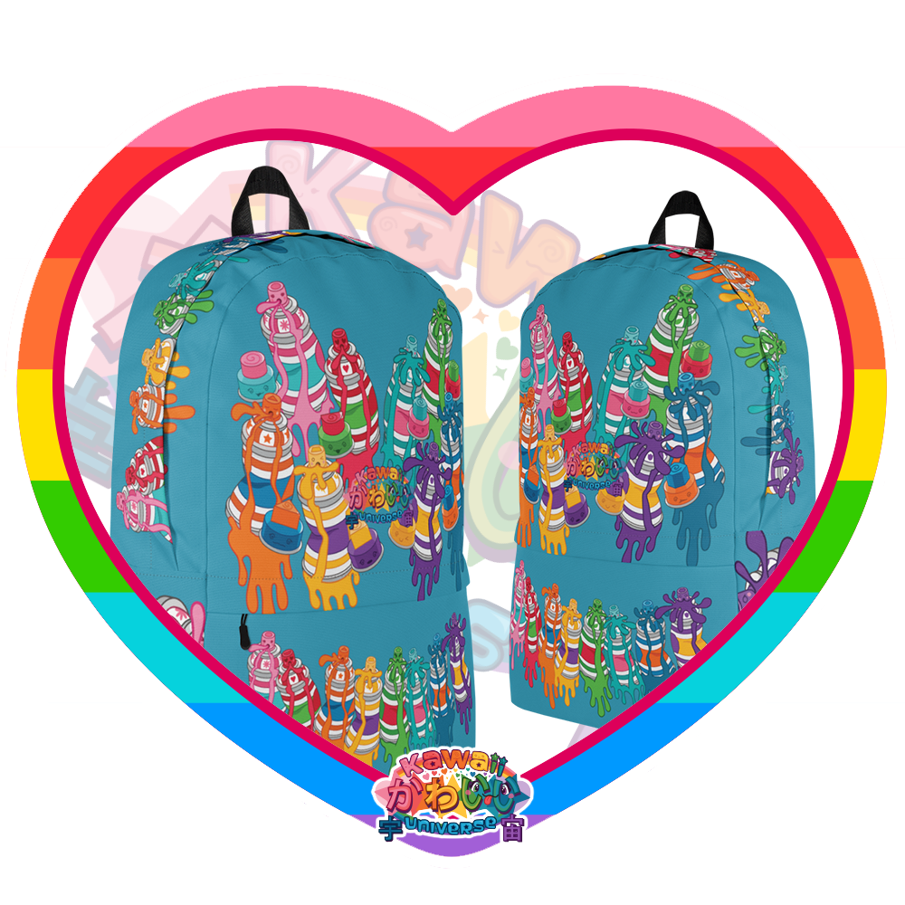 Kawaii Universe - Cute Urban Spray Cans Designer Backpack