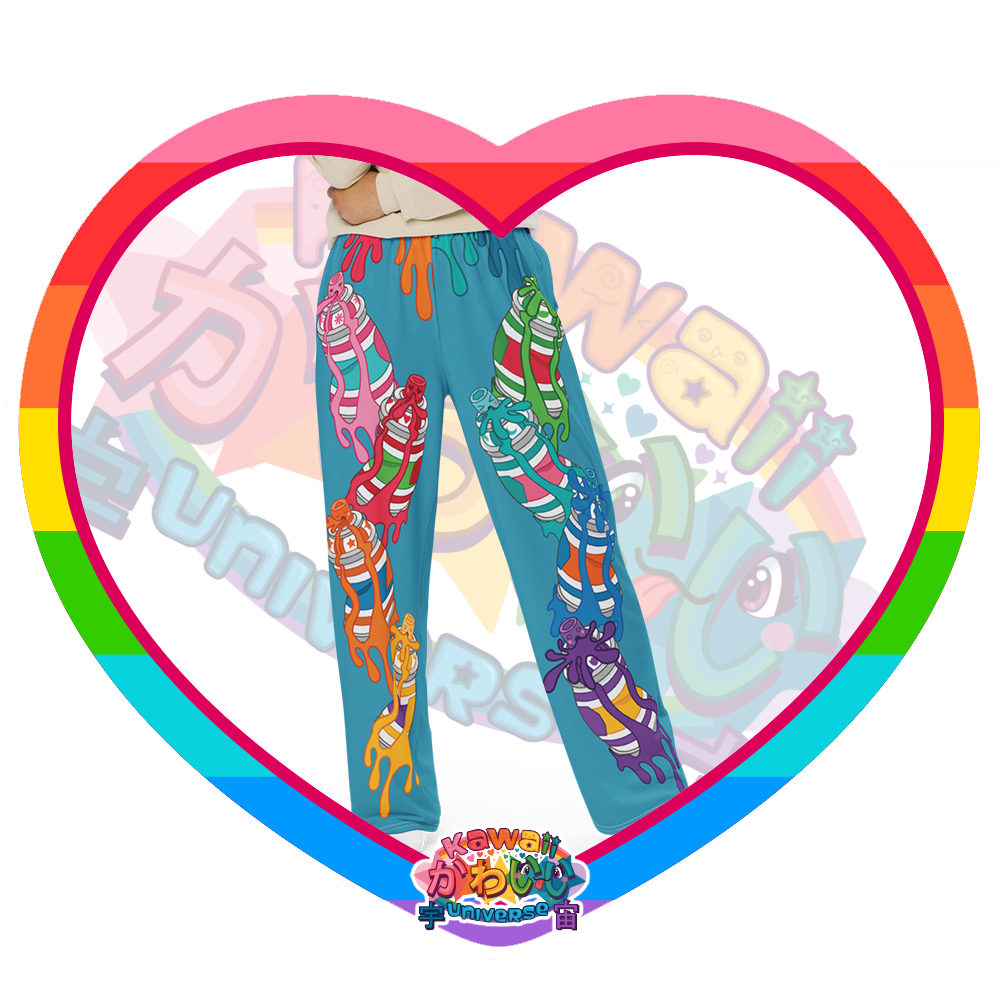 Kawaii Universe - Cute Urban Spray Cans Designer Unisex Flow Pants